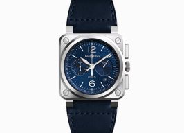 Bell & Ross BR 03-94 Chronographe BR0394-BLU-ST/SCA (2025) - Blue dial 43 mm Steel case