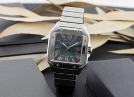 Cartier Santos WSSA0061 (Unknown (random serial)) - Green dial 35 mm Steel case