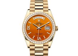 Rolex Day-Date 36 128348RBR-0049 (2024) - Brown dial 36 mm Yellow Gold case