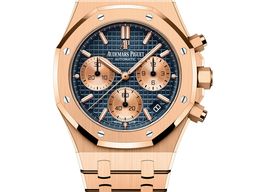 Audemars Piguet Royal Oak Chronograph 26239OR.OO.1220OR.01 (2025) - Blue dial 41 mm Rose Gold case