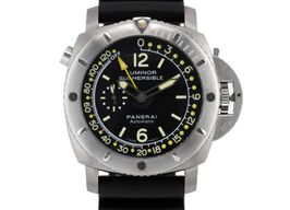 Panerai Luminor Submersible 1950 Depth Gauge PAM00193 (2009) - Zwart wijzerplaat 47mm Staal