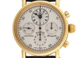 Chronoswiss Kairos CH-7221 (1990) - Zilver wijzerplaat 39mm Geelgoud