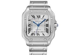 Cartier Santos W4SA0005 (2025) - Zilver wijzerplaat 42mm Staal