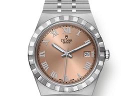 Tudor Royal 28500-0007 (2023) - Roze wijzerplaat 38mm Staal