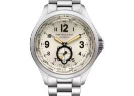 Hamilton Khaki Aviation H76655123 (2025) - Beige wijzerplaat 42mm Staal