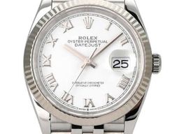 Rolex Datejust 36 126234 (2019) - Wit wijzerplaat 36mm Staal