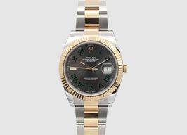 Rolex Datejust 41 126333 (2019) - Grey dial 41 mm Gold/Steel case
