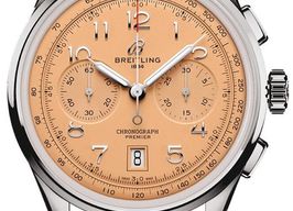 Breitling Premier AB0145331K1P2 (2026) - Orange dial 42 mm Steel case
