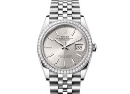 Rolex Datejust 36 126284RBR (2024) - Zilver wijzerplaat 36mm Staal