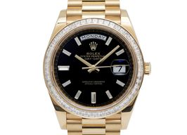 Rolex Day-Date 40 228398TBR (2019) - Zwart wijzerplaat 40mm Geelgoud