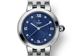 Tudor Clair de Rose 35800 (2024) - Blauw wijzerplaat 34mm Staal