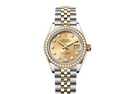 Rolex Lady-Datejust 279383RBR (2025) - Champagne dial 28 mm Gold/Steel case