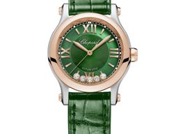 Chopard Happy Sport 278573-6032 (2024) - Green dial 30 mm Gold/Steel case