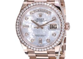Rolex Day-Date 36 128345RBR (2022) - White dial 36 mm Rose Gold case