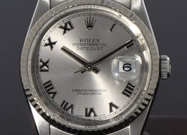 Rolex Datejust 36 16234 (1996) - Zilver wijzerplaat 36mm Staal