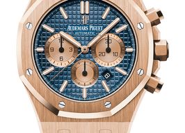 Audemars Piguet Royal Oak Chronograph 26331OR.OO.1220OR.01 (2025) - Blue dial 41 mm Rose Gold case