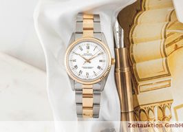 Rolex Oyster Perpetual 34 14233 (Unknown (random serial)) - White dial 34 mm Gold/Steel case