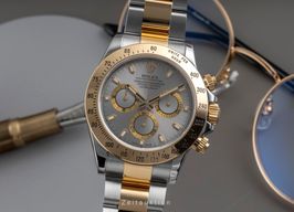 Rolex Daytona 116523 (Unknown (random serial)) - Grey dial 40 mm Gold/Steel case