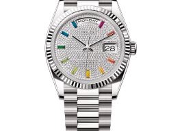 Rolex Day-Date 36 128239 (2025) - Diamant wijzerplaat 36mm Witgoud