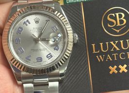 Rolex Datejust II 116334 (2011) - Grey dial 41 mm Steel case