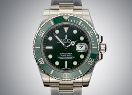 Rolex Submariner Date 116610LV (2017) - Groen wijzerplaat 40mm Staal