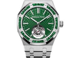 Audemars Piguet Royal Oak Tourbillon 26532IC.EE.1220TI.01 (2025) - Green dial 41 mm Titanium case