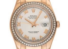 Rolex Datejust 36 116185BBR (2013) - Zwart wijzerplaat 36mm Roségoud