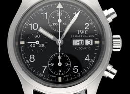 IWC Pilot Chronograph IW370603 (1998) - Black dial 39 mm Steel case