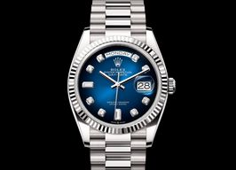 Rolex Day-Date 36 128239 (2023) - Blue dial 43 mm White Gold case
