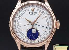 Rolex Cellini Moonphase 50535 (2019) - White dial 39 mm Rose Gold case