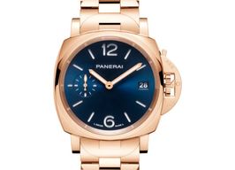 Panerai Luminor Due PAM01182 (2025) - Blue dial 44 mm Red Gold case