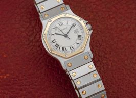 Cartier Santos 2966 (Unknown (random serial)) - White dial 30 mm Steel case