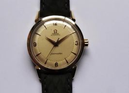 Omega Seamaster 2832-2 SC (1955) - Champagne wijzerplaat 34mm Goud/Staal