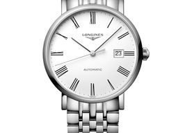 Longines Elegant L4.910.4.11.6 (2024) - Wit wijzerplaat 39mm Staal