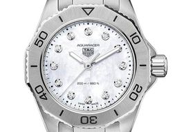 TAG Heuer Aquaracer Lady WBP1416.BA0622 (2023) - White dial 30 mm Steel case