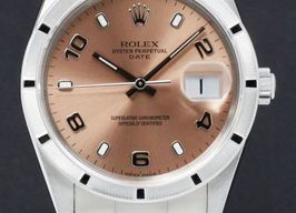 Rolex Oyster Perpetual Date 15210 (2002) - Pink dial 34 mm Steel case