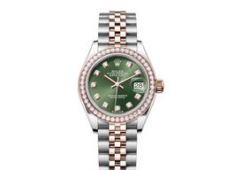 Rolex Lady-Datejust 279381RBR-0007 (2024) - Green dial 28 mm Steel case