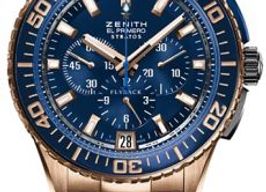 Zenith El Primero 86.2061 (2014) - Blue dial 45 mm Rose Gold case