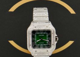 Cartier Santos WSSA0062 (2024) - Green dial 40 mm Steel case