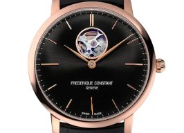 Frederique Constant Slimline Heart Beat Automatic FC-312B4S4 (2024) - Zwart wijzerplaat 40mm Staal