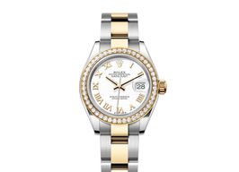 Rolex Lady-Datejust 279383RBR-0024 (2024) - White dial 28 mm Gold/Steel case
