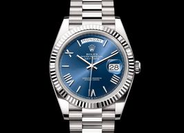 Rolex Day-Date 40 228239 (2023) - Blue dial 40 mm White Gold case