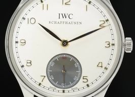 IWC Portuguese Hand-Wound IW545405 (2015) - Silver dial 44 mm Steel case