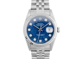 Rolex Datejust 36 16234 (2000) - Blauw wijzerplaat 36mm Staal