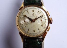 Breitling Vintage 1193 (1956) - Zilver wijzerplaat 34mm Goud/Staal