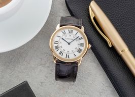 Cartier Ronde Solo de Cartier W6700455 (Unknown (random serial)) - Silver dial 36 mm Gold/Steel case