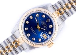 Rolex Lady-Datejust 69173 (1993) - Zilver wijzerplaat 26mm Goud/Staal