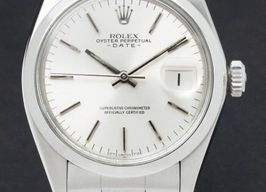 Rolex Oyster Perpetual Date 1500 (1975) - Zilver wijzerplaat 34mm Staal