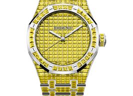 Audemars Piguet Royal Oak Selfwinding 15514BC.RY.1284BC.01 (2025) - Yellow dial 41 mm White Gold case