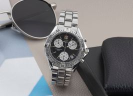 Breitling Colt Chronograph A53035 (1995) - Zwart wijzerplaat 38mm Staal